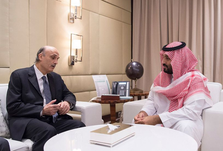 محمد بن سلمان يجتمع برئيس حزب القوات اللبنانية