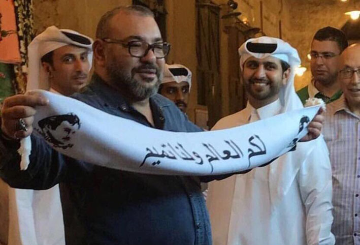قطر تعلق على نشر صورة "مفبركة" لملك المغرب خلال زيارته الدوحة