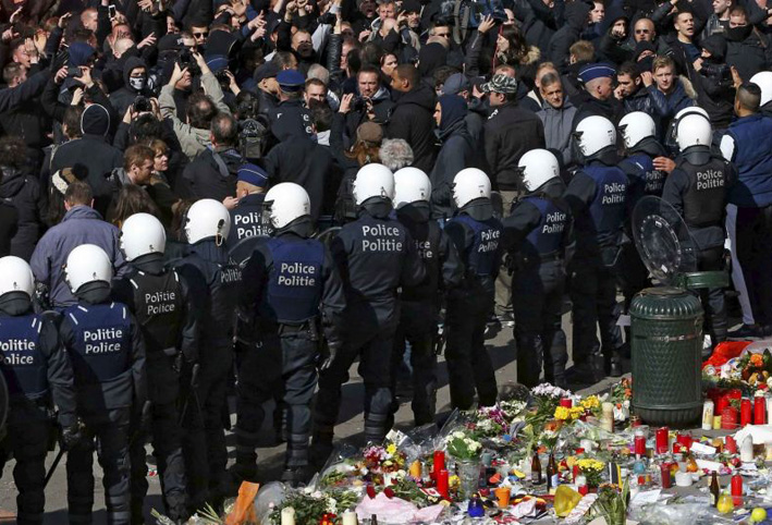 توقيف أكثر من 70 شخصا في أعمال شغب وسط بروكسل 
