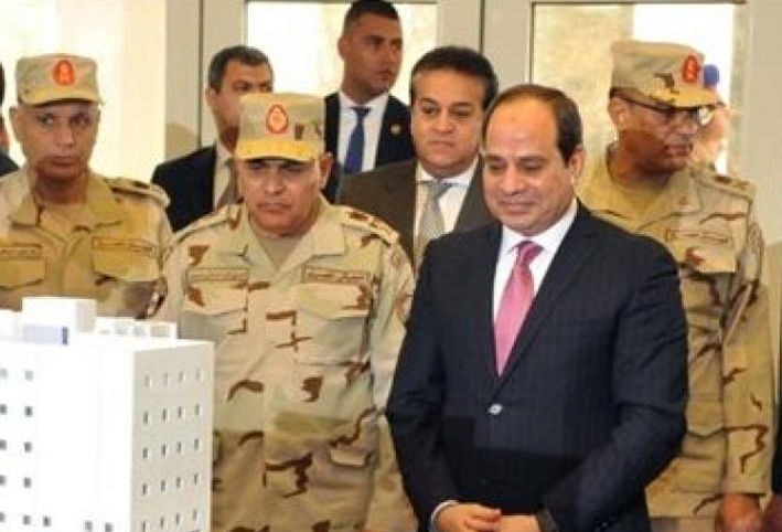 السيسي يقوم بإفتتاح مشروعات تنموية فى بنى سويف