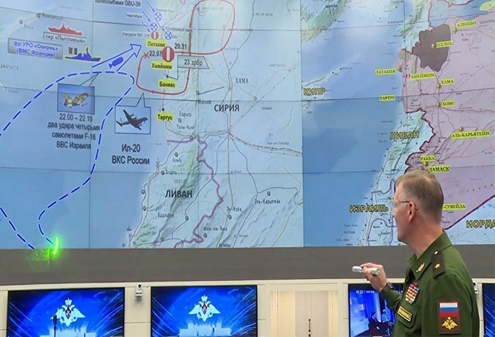 الدفاع الروسية تعرض فيديو ثلاثي الأبعاد لسقوط الطائرة الروسية في سوريا