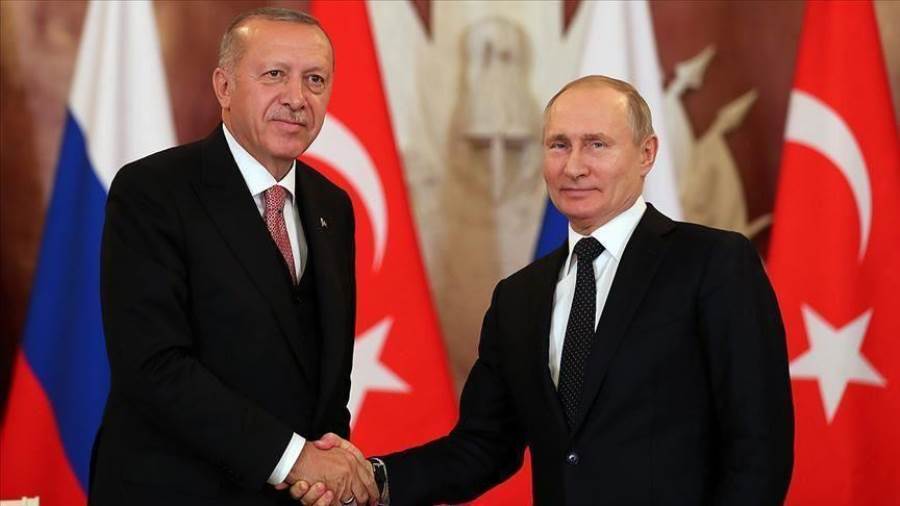  أردوغان يتفق مع بوتين على إنشاء مركز للغاز الطبيعي في تركيا