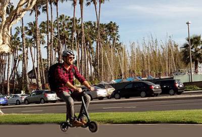 بالصور .. دراجة إلكترونية ذكية تحُمل على الظهر!