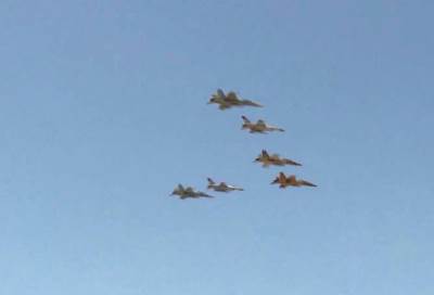 بالفيديو .. تدريب جوي مشترك بين مصر والكويت