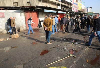 38 قتيلاً وأكثر من 60 جريحاً بتفجير مزدوج في بغداد