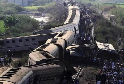 إحالة سائق قطار وعامل للمحاكمة بتصادم قطارين بالإسماعيلية