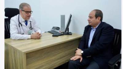  السيسي يجرى الكشف الطبي لاستكمال أوراق الترشح للانتخابات الرئاسية 2023